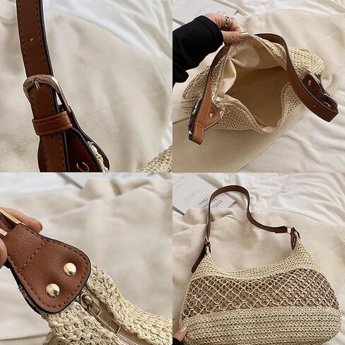 Cute Woven Fabric Tote Bag Y2k Purses Shoulder Handbag Purse Tote Bag for Women in Saudi Arabia