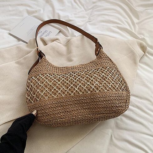 Cute Woven Fabric Tote Bag Y2k Purses Shoulder Handbag Purse Tote Bag for Women in Saudi Arabia