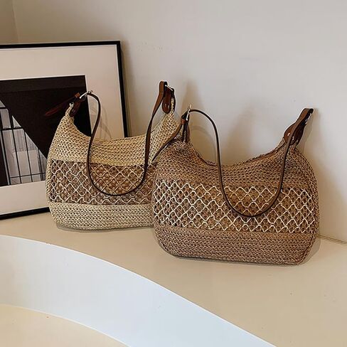 Cute Woven Fabric Tote Bag Y2k Purses Shoulder Handbag Purse Tote Bag for Women in Saudi Arabia
