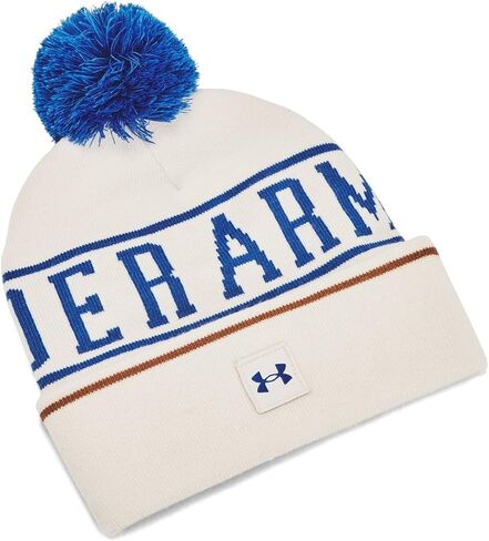 Under Armour 1386634-110-OSFM M Halftime Pom Beanie Summit White OSFM in Saudi Arabia