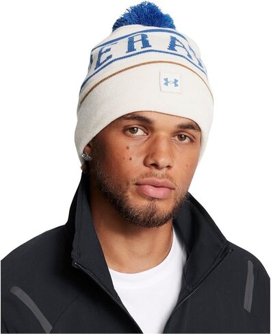 Under Armour 1386634-110-OSFM M Halftime Pom Beanie Summit White OSFM in Saudi Arabia