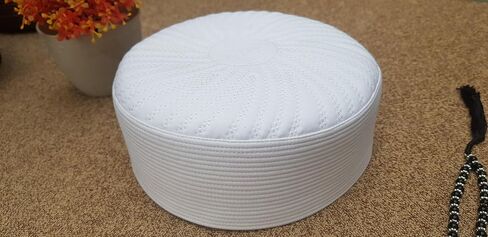 Kufi Hat for Men Soft Fabric Prayer Hat for Men - Warm Muslim Hat for Men- Beanie Prayer Kufi- Muslim Kufi for Men in Saudi Arabia