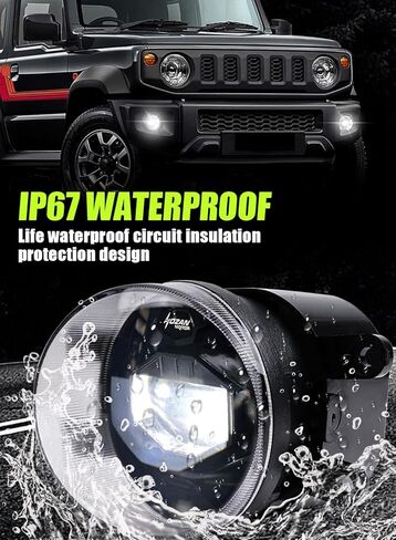 Upgrade LED Fog Lights, Fog Driving Lights Assembly Compatible with 2012-2022 Tacoma, 2014-2021 Tundra, 2014-2022 4Runner in Kuwait