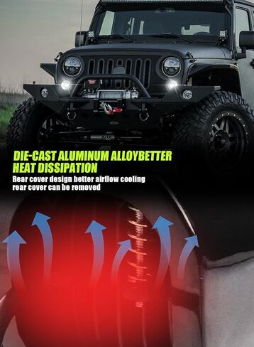 Upgrade LED Fog Lights, Fog Driving Lights Assembly Compatible with 2012-2022 Tacoma, 2014-2021 Tundra, 2014-2022 4Runner in Kuwait