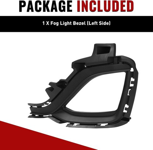 HECASA Fog Light Bezel Driver Side Compatible with 2019-2022 Chevrolet Chevy Spark LS Replacement for 42651727 Left Fog Lamp Cover Plastic (PP) Black in Saudi Arabia