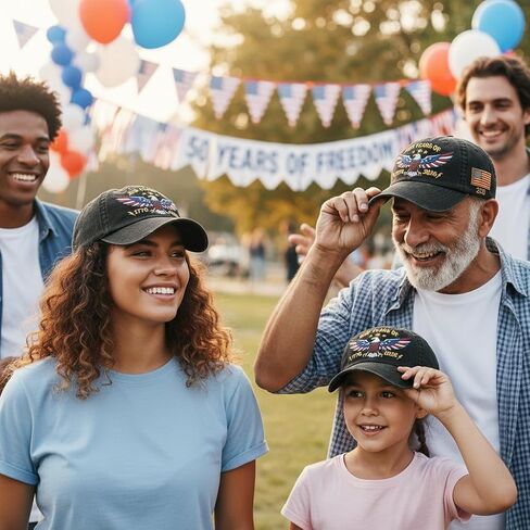 Embroidery 250th Anniversary Baseball Cap，250 Years of Freedom Embroidered Hat，1776-2026，Gifts Suitable for Men and Women in Saudi Arabia