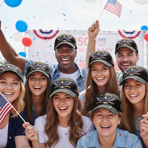 Embroidery 250th Anniversary Baseball Cap，250 Years of Freedom Embroidered Hat，1776-2026，Gifts Suitable for Men and Women in Saudi Arabia