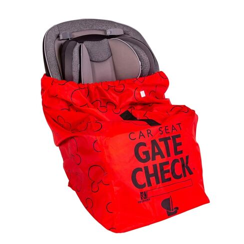 J.L. Childress DELUXE Gate Check Bag for Car Seats - Padded Backpack Straps - Fits ALL Car Seats - Gate Check Bag with Backpack Straps for Car Seats - Car Seat BackPack for Air Travel - Grey in Kuwait