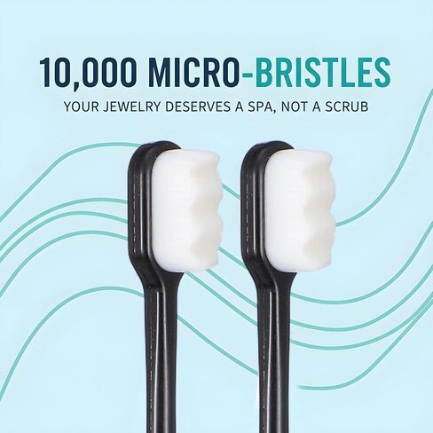 Jewelry Cleaning Cloth Silver Polishing Cloth Jewelry Silver Cleaning Kit with Ultra-Soft Brushes Polish Cloths Polishing for Clean Gold Diamonds Platinum Gemstones Coins Silverware 4pcs in Kuwait