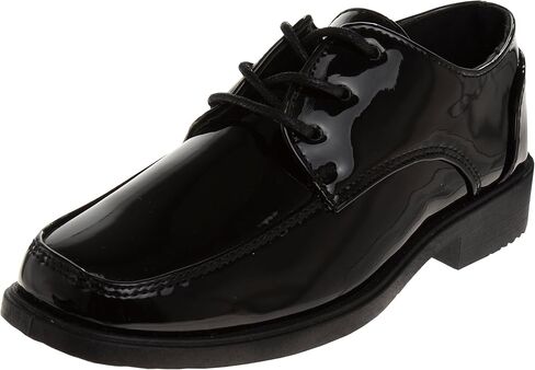 أحذية Josmo Boys الرسمية برباط (طفل صغير، طفل صغير، طفل كبير)، مقاس 1 طفل صغير، براءة اختراع سوداء in Kuwait