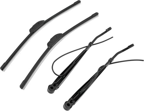 1 Pair Front Windshield Wiper Arm & 18" Blade Kit R236002 Compatible With Peterbilt 379 1990-2007, Length 14.2 inches Short Wiper Arm in Saudi Arabia