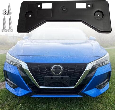 FASTCHE Front License Plate Frame Compatible with 2020 2021 2022 2023 Nissan Sentra Front Bumper License Plate Holder Mounting Bracket Replace # 962106LB0A NI1068154 in Saudi Arabia