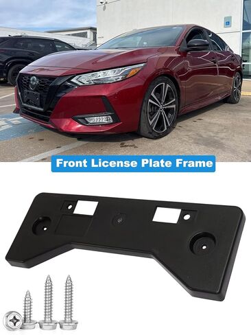 FASTCHE Front License Plate Frame Compatible with 2020 2021 2022 2023 Nissan Sentra Front Bumper License Plate Holder Mounting Bracket Replace # 962106LB0A NI1068154 in Saudi Arabia