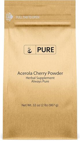 PURE ORIGINAL INGREDIENTS Acerola Cherry Powder 8oz Non-GMO, Gluten Free, Eco-Friendly Packaging in Saudi Arabia