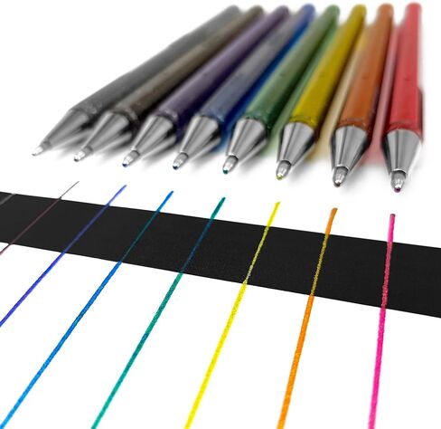 Pentel Hybrid - Dual Metallic - Liquid Gel Rollerball Pen - K110 - Pack of 3 - Gold in Saudi Arabia