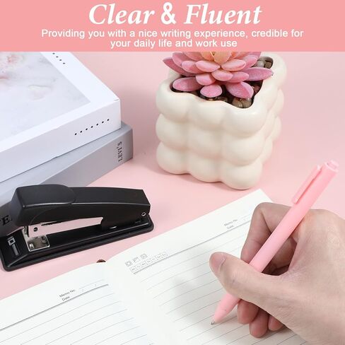 100 قطعة من أقلام حبر الجل السائبة، أقلام لطيفة بضغط 0.5 مم قابلة للسحب، نقطة دقيقة للتجفيف السريع بالحبر الأسود، 5 ألوان من لوازم المكتب الباستيل ذات قبضة كتابة ناعمة للمجلات، وسادات الملاحظات in Kuwait