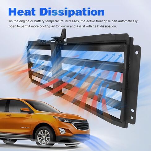 CarPartsDepot مصراع الشبكة الأمامية النشطة مع محرك متوافق مع 2018 شيفروليه إكوينوكس وجي إم سي تيرين GM1206111 84460245 in Saudi Arabia