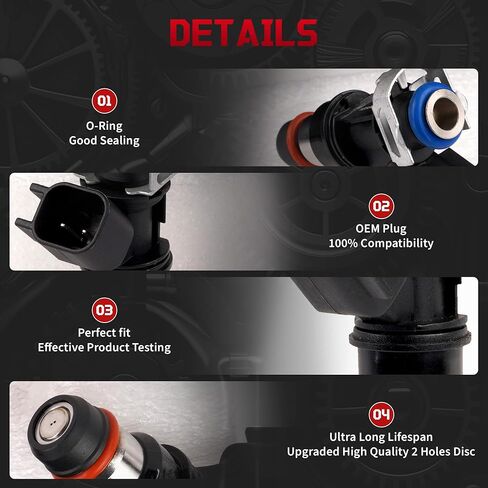 حاقن الوقود لـ/تشيفي سيلفرادو 1500 2500 HD تاهو كولورادو إكسبريس SSR، لـ/جي إم سي سييرا يوكون، ل/كاديلاك إسكاليد، استبدال Inyectores OE 12580681 FJ887 8 قطع in Kuwait