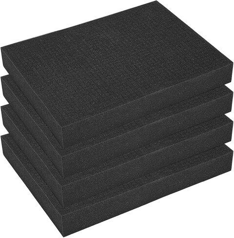 4 Pack Pick and Pluck Foam Inserts, 16 x 12 x 2 Inch Foam Sheets for Crafts, Toolboxes, Storage Drawer, Foams Padding Polyethylene Sheets, Closed Cell Foams, Home Storage Organizer in Kuwait