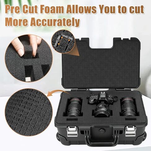 4 Pack Pick and Pluck Foam Inserts, 16 x 12 x 2 Inch Foam Sheets for Crafts, Toolboxes, Storage Drawer, Foams Padding Polyethylene Sheets, Closed Cell Foams, Home Storage Organizer in Kuwait