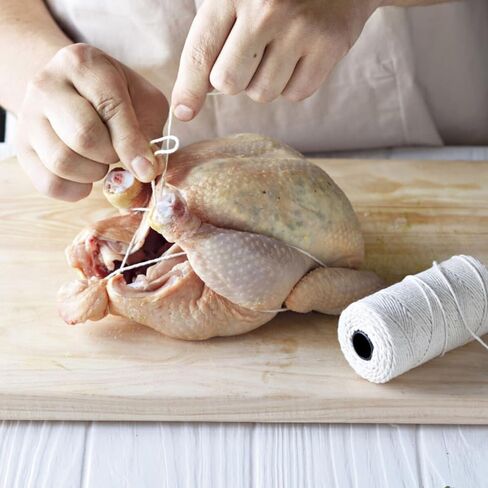 Butchers Twine for Cooking, Baking and Crafts, 328 Feet 3Ply 1mm Cotton Bakers Twine, Safe Cooking String for Tying Meat, Trussing Turkey, Roasting and Packing (Beige) in Saudi Arabia