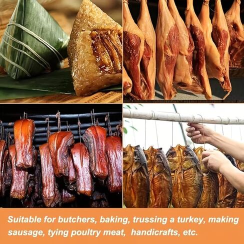 Butchers Twine for Cooking, Baking and Crafts, 328 Feet 3Ply 1mm Cotton Bakers Twine, Safe Cooking String for Tying Meat, Trussing Turkey, Roasting and Packing (Beige) in Saudi Arabia