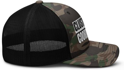 Clusterfuck Coordinator Camouflage Curved Bill Trucker Hat Low Crown Adjustable Funny Adult Humor Cap in Saudi Arabia