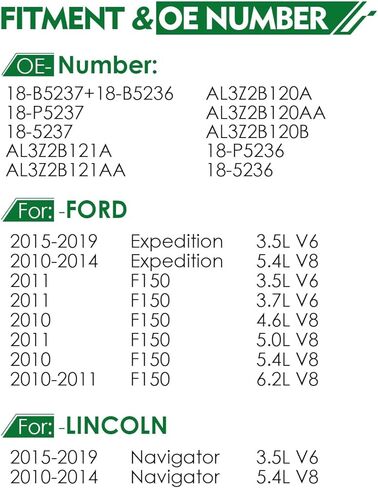 for:-Ford F150 Front Left and Right Disc Brake Caliper Assembly with Bracket Fit for:-Ford F150 2010-2011, for:-Lincoln Navigator 2010-2019, OE# 18-B5237 18-B5236 (2 Pack) in Saudi Arabia