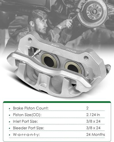 for:-Ford F150 Front Left and Right Disc Brake Caliper Assembly with Bracket Fit for:-Ford F150 2010-2011, for:-Lincoln Navigator 2010-2019, OE# 18-B5237 18-B5236 (2 Pack) in Saudi Arabia