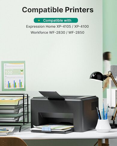 212XL 212 Ink Cartridges Remanufactured for Epson 212 Ink Cartridge 212 XL T212XL T212 Combo Pack High Yield Work with Expression Home XP-4100 XP-4105 Workforce WF-2830 WF-2850 Printer Ink (4 Pack) in Kuwait