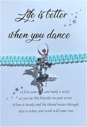 Atiptu Dance Bracelet Gifts Ballet Dance Bracelet for Women Dancer Teacher Ballerina Adjustable Handmade Dance Charm Bracelet Jewelry in Saudi Arabia