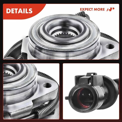 A-Premium 2 × محمل العجلة الأمامية ومجموعة المحور مع ABS و5 عروات متوافقة مع Ford Explorer 2002-2005 وLincoln Aviator 2003-2005 وMercury Mountaineer 2002-2005 in Saudi Arabia