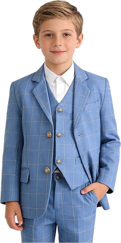 بدلات YuanLu للأطفال للأولاد سترة رسمية وسروال بدلة للأطفال مجموعة بدلات حامل الخواتم in Kuwait