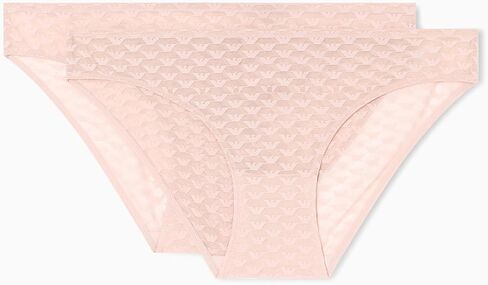 Emporio Armani Women's All Over Eagle Mesh 2 Pack Brief in Saudi Arabia