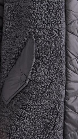 Avec Les Filles Coat Mixed Media Hooded in Kuwait