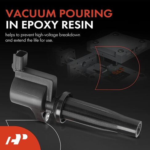 A-Premium Engine Ignition Coil Pack Compatible with Ford Escape 2009-2019, Fusion 2010-2020, Transit Connect, Ranger, C-Max & Lincoln MKZ 2011-2020 & Mazda & Mercury, 2.0L 2.5L with 2 Terminal in Saudi Arabia