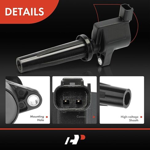 A-Premium Engine Ignition Coil Pack Compatible with Ford Escape 2009-2019, Fusion 2010-2020, Transit Connect, Ranger, C-Max & Lincoln MKZ 2011-2020 & Mazda & Mercury, 2.0L 2.5L with 2 Terminal in Saudi Arabia