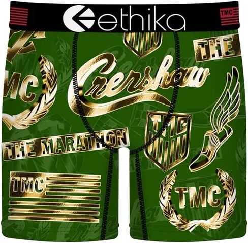 Ethika Men’s Mid Boxer Brief, 4-Way Stretch Performance Underwear - Legacy in Saudi Arabia