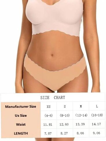 Seamless Thong for Women 5 Pack Low Waist No Show Thong Ice Silk Stylish Panties Stretch Sexy Soft Undies in Saudi Arabia