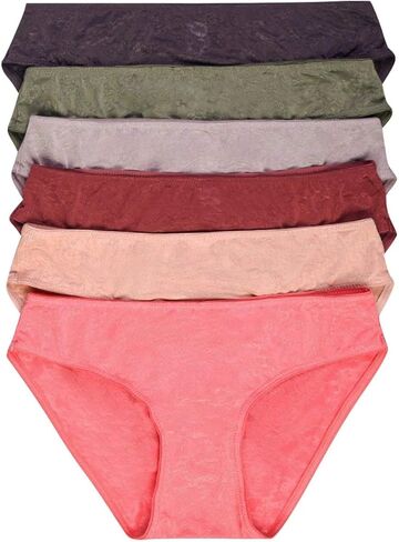 ToBeInStyle Women's Pack of 6 Essential Hipster Bikini Panty Briefs in Saudi Arabia