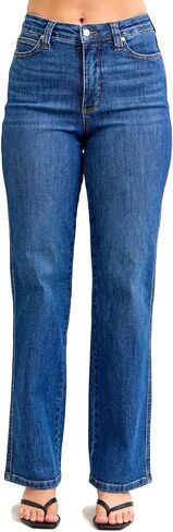 Judy Blue Women's Daisy High Waist Tummy-Control Straight Jeans in Saudi Arabia