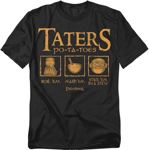 Popfunk Lord of The Rings Taters Unisex Adult T Shirt in Saudi Arabia