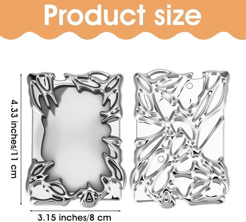 حامل بطاقات الصور بإطار من البلاستيك المطلي بالكهرباء مع سلسلة مفاتيح مطلية بالفضة، حامل بطاقات صور غير منتظمة، حامل شارة الهوية، سلاسل مفاتيح لبطاقات الصور لمشجعي البوب، حافظة بطاقات، سلسلة مفاتيح in Kuwait