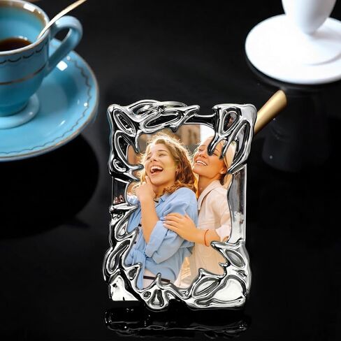 حامل بطاقات الصور بإطار من البلاستيك المطلي بالكهرباء مع سلسلة مفاتيح مطلية بالفضة، حامل بطاقات صور غير منتظمة، حامل شارة الهوية، سلاسل مفاتيح لبطاقات الصور لمشجعي البوب، حافظة بطاقات، سلسلة مفاتيح in Kuwait