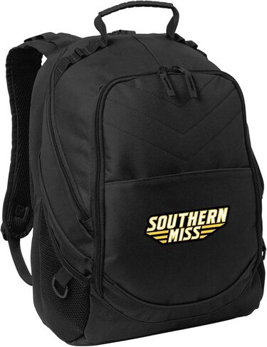 Broad Bay Southern Miss Backpack Laptop Computer Bag Official University of Southern Mississippi Backpack (Black) in Kuwait