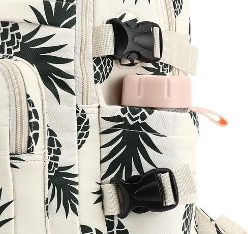 حقيبة ظهر للكمبيوتر المحمول بطباعة الأناناس، ومنفذ شحن USB، وحقيبة كمبيوتر مقاس 15 بوصة - 16 بوصة in Kuwait