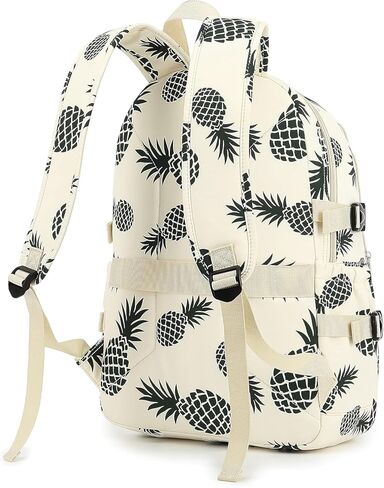 حقيبة ظهر للكمبيوتر المحمول بطباعة الأناناس، ومنفذ شحن USB، وحقيبة كمبيوتر مقاس 15 بوصة - 16 بوصة in Kuwait