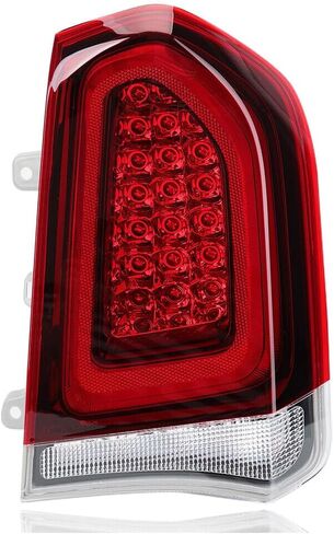 Pair Smoked Full LED Tail Light Assembly For Chrysler 300C 2015 2016 2017 2018 2019 2020 2021 2022 2023 Rear Brake Stop Lamp Left & Right Side in Saudi Arabia