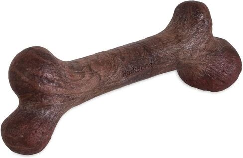 Pet Qwerks Dinosaur BarkBone - Wood Dog Bone for Moderate Chewers - Peanut Butter Flavor - 11" in Saudi Arabia