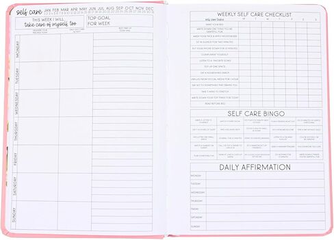 kellofaplan Self Care Daily Wellness Planner, A5 Size, 124 Page Book-Bound Format, 125 GSM Paper, with Emotion Tracking, Self-Care Checklist, Gratitude Journaling, Affirmations, Bingo Challenges in Saudi Arabia